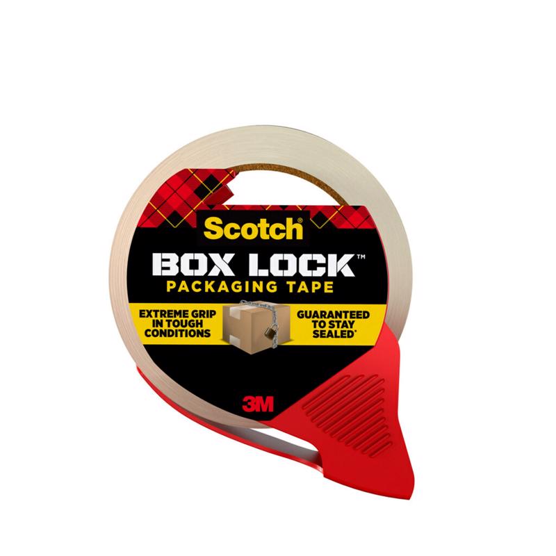 3M进口代理批发 3M Scotch Box Lock 1.88 英寸 WX 54.6 码 L 装运胶带，带分配器