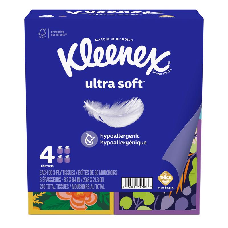 KLEENEX进口代理批发 Kleenex 超柔软 60 克拉面巾纸