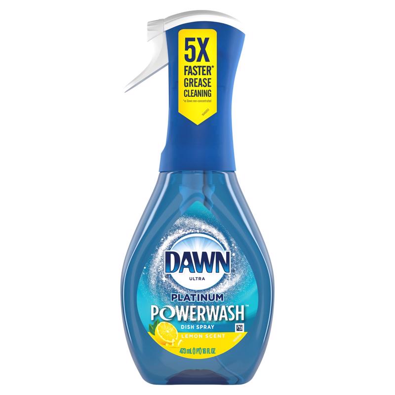 DAWN进口代理批发 Dawn Platinum Powerwash 柠檬香味液体洗碗喷雾 16 盎司 1 包