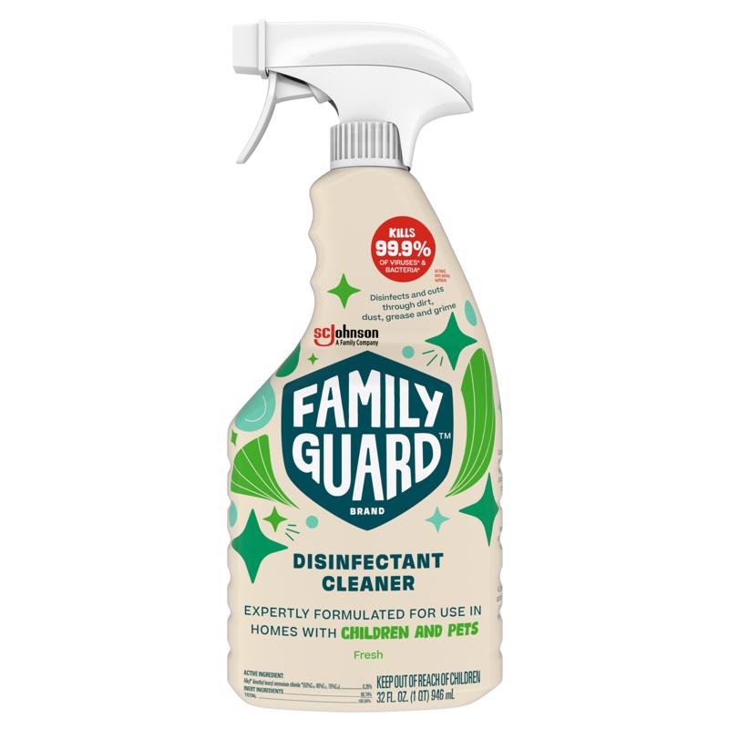 FAMILY GUARD进口代理批发 Family Guard 清新香味消毒清洁剂 32 盎司 1 包