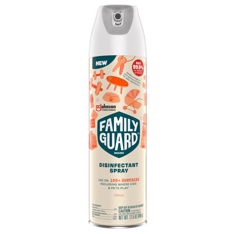 酷牌库|商品详情-FAMILY GUARD进口代理批发 Family Guard 柑橘香味消毒喷雾 17.5 盎司 1 包