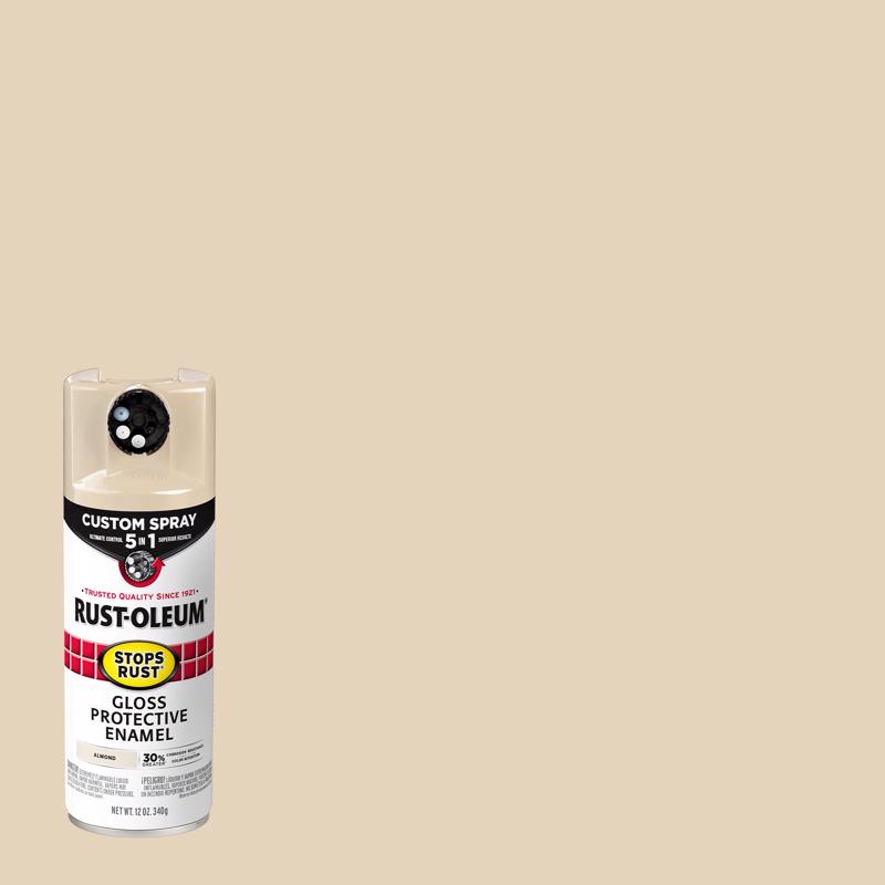 酷牌库|商品详情-RUST-OLEUM进口代理批发 Rust-Oleum Stops Rust Gloss 杏仁防护珐琅喷雾 12 盎司