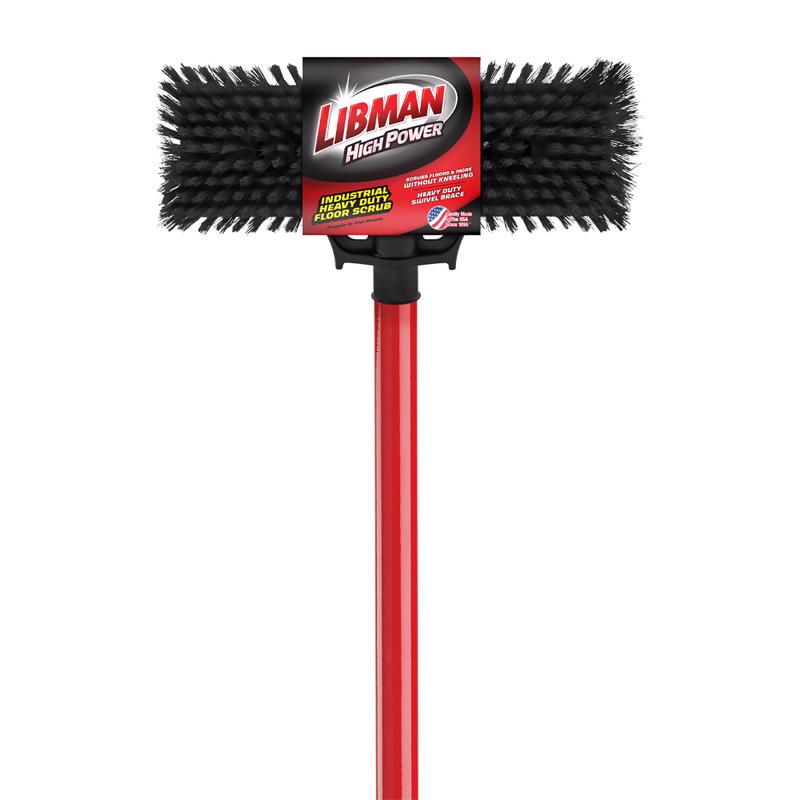 酷牌库|商品详情-LIBMAN进口代理批发 Libman 13.5 英寸宽钢柄重型磨砂刷