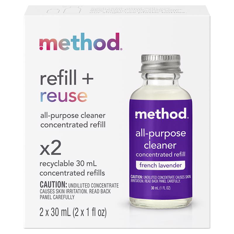 METHOD进口代理批发 Method 法国薰衣草香味浓缩多用途清洁剂补充液 1 盎司