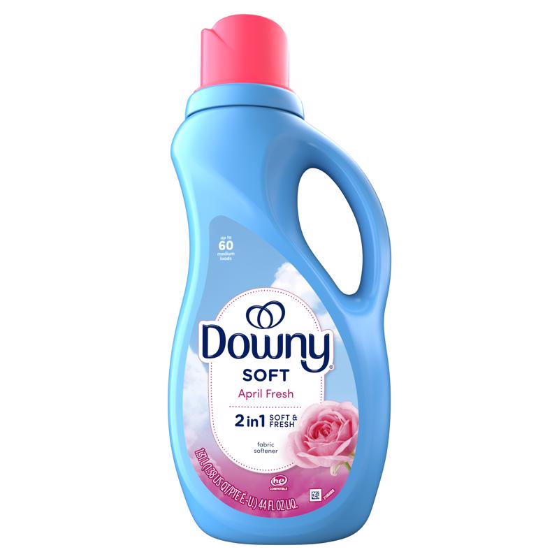 DOWNY进口代理批发 Downy Ultra April 清新香味织物柔顺剂液体 44 盎司 1 包