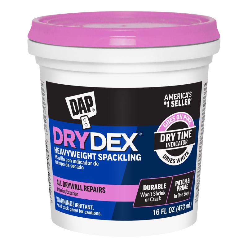 酷牌库|商品详情-DRYDEX HEAVYWEIGHT SPACKLING进口代理批发 Dap Drydex 即用型粉红色腻子化合物 16 液量。盎司。