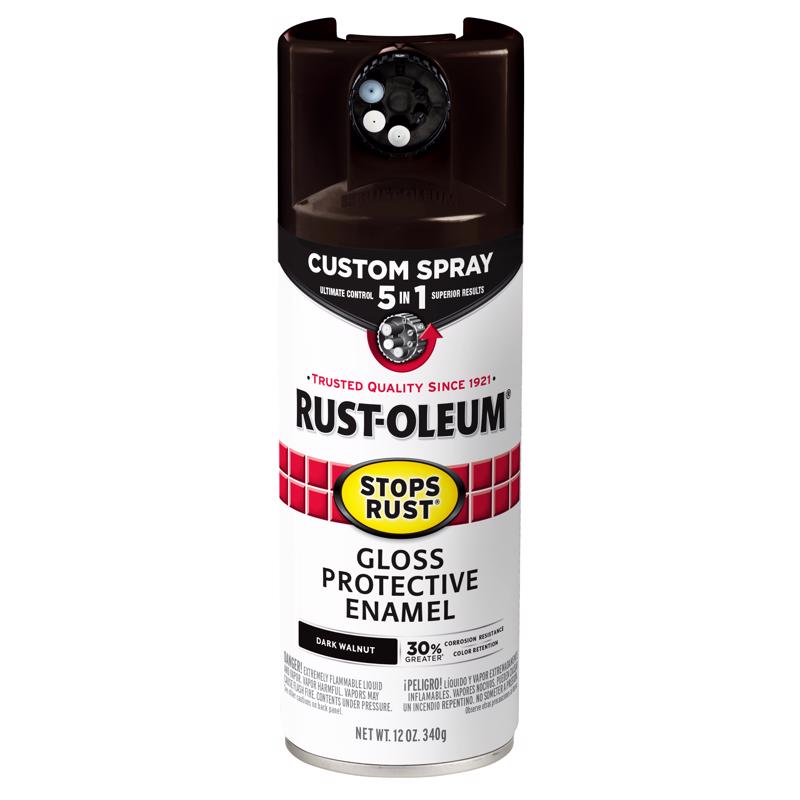 RUST-OLEUM进口代理批发 Rust-Oleum 防锈 5 合 1 室内/室外光泽深核桃油基油改性醇酸保护剂