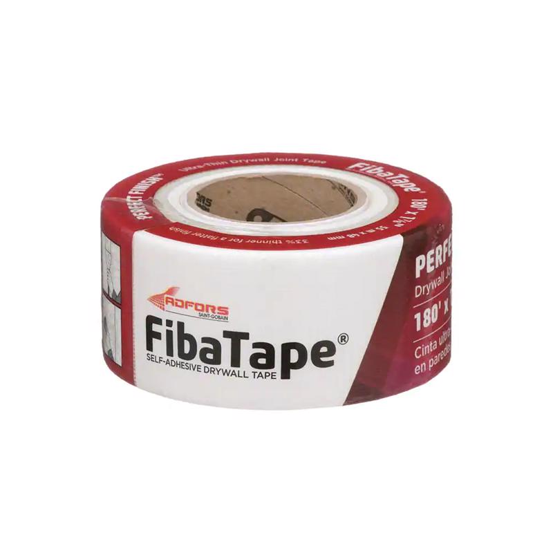 ADFORS进口代理批发 ADFORS FibaTape 180 线性英尺 LX 1-7/8 英寸宽玻璃纤维网白色自粘干墙接缝胶带