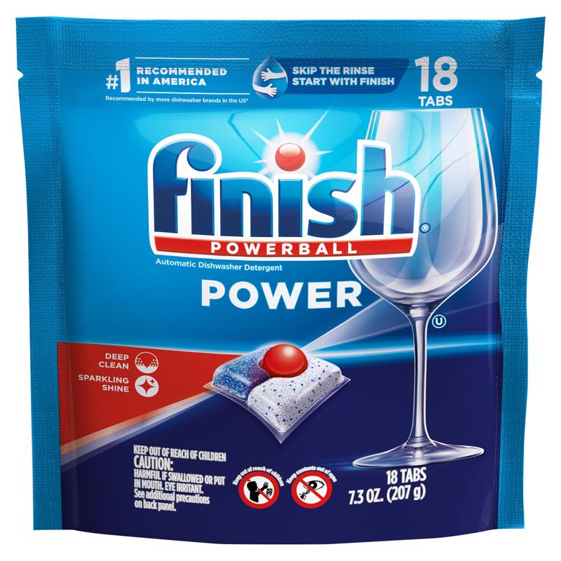 酷牌库|商品详情-FINISH进口代理批发 Finish Powerball Fresh Scent Pods 洗碗机清洁剂 7.3 盎司 18 包