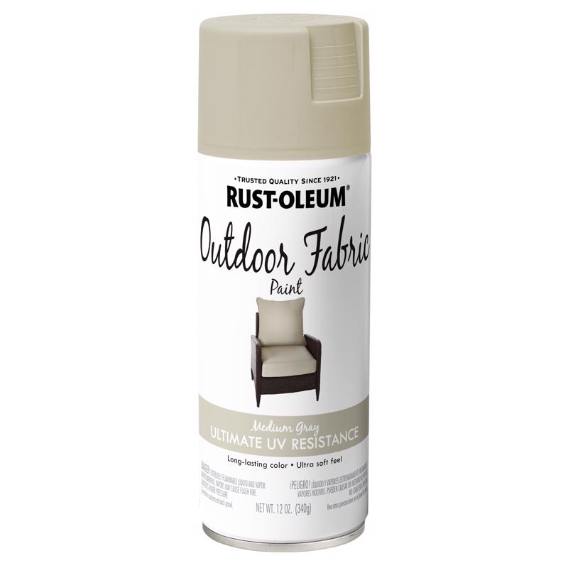 RUST-OLEUM进口代理批发 Rust-Oleum 平中灰色织物喷漆 12 盎司