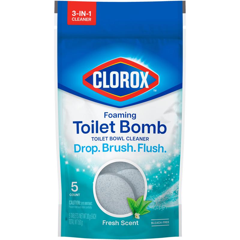 CLOROX进口代理批发 Clorox 泡沫清新香味马桶清洁剂 5.3 盎司片剂