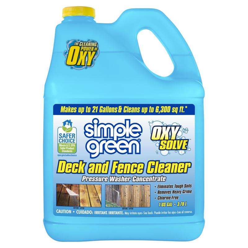 SIMPLE GREEN进口代理批发 Simple Green Oxy Solve 甲板和栅栏清洁剂 1 加仑液体