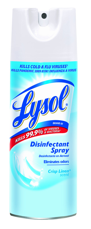 LYSOL进口代理批发 Lysol Crisp 亚麻香味消毒喷雾 12.5 盎司 1 包