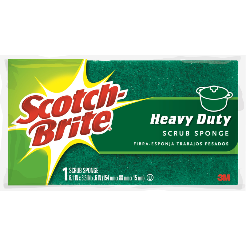 SCOTCH-BRITE进口代理批发 Scotch-Brite 家用重型海绵 4.5 英寸长 1 包