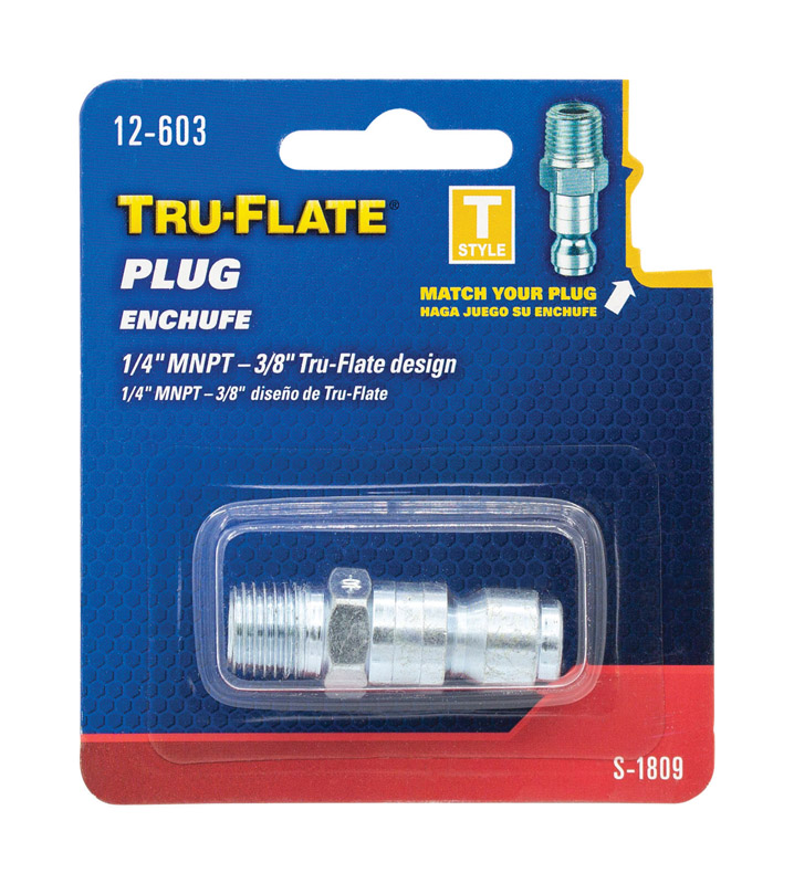 TRU-FLATE进口代理批发 Tru-Flate 钢制空气塞 1/4 英寸外螺纹 1 个