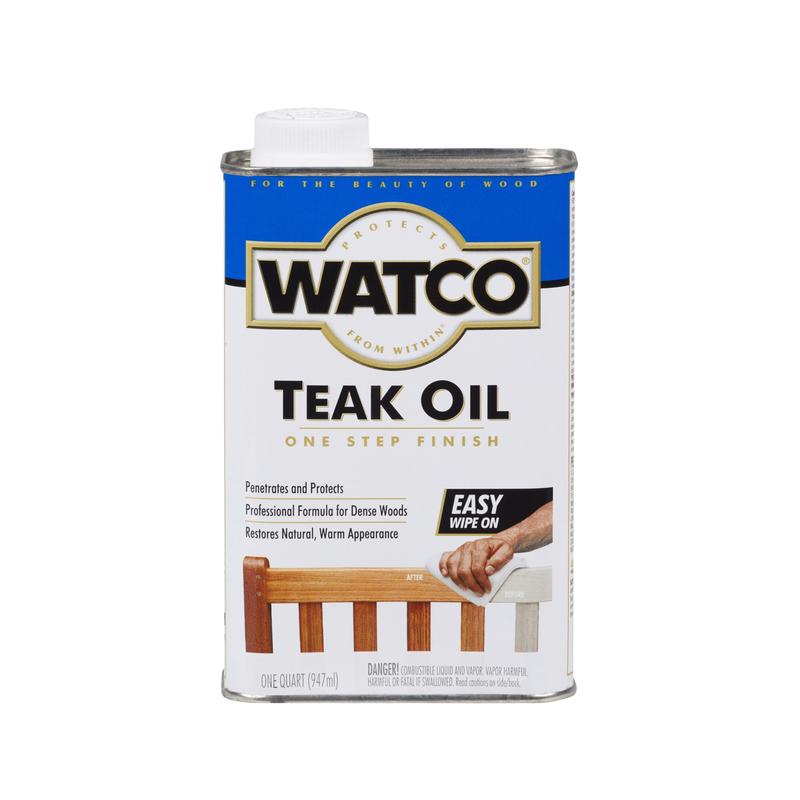 WATCO进口代理批发 Watco 透明透明油基柚木油 1 夸脱