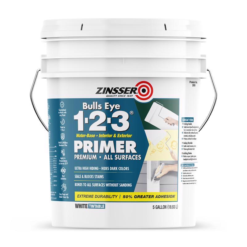 ZINSSER进口代理批发 Zinsser Bulls Eye 123 白色底漆和密封剂 5 加仑