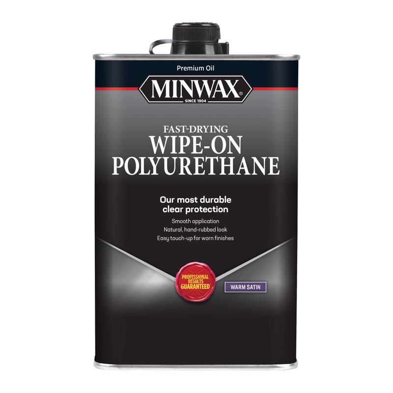 MINWAX进口代理批发 Minwax 擦拭式聚缎透明聚氨酯 1 夸脱