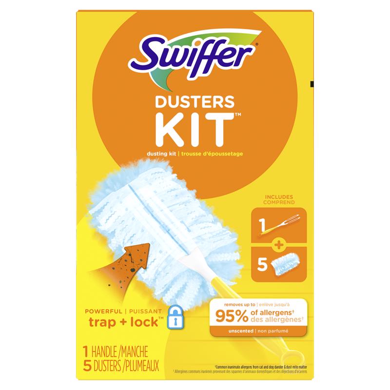 SWIFFER进口代理批发 Swiffer 除尘器 超细纤维除尘器套件 2.38 英寸宽X 6 英寸长 5 个一包