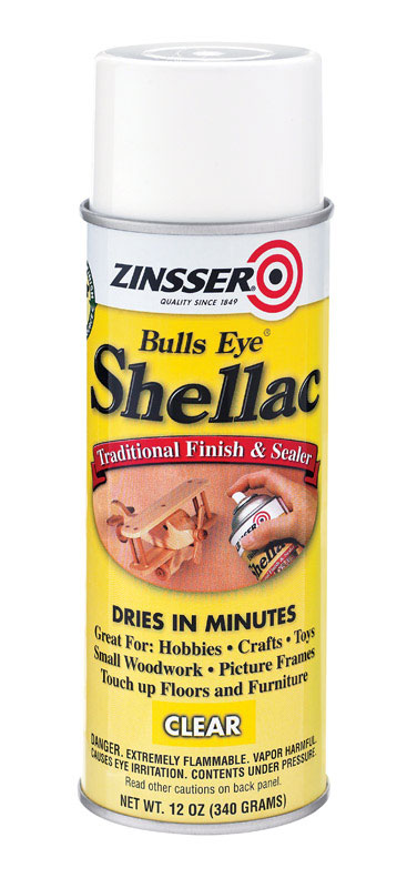 ZINSSER进口代理批发 Zinsser Bulls Eye 半光泽透明虫胶基面漆和密封剂 12 盎司