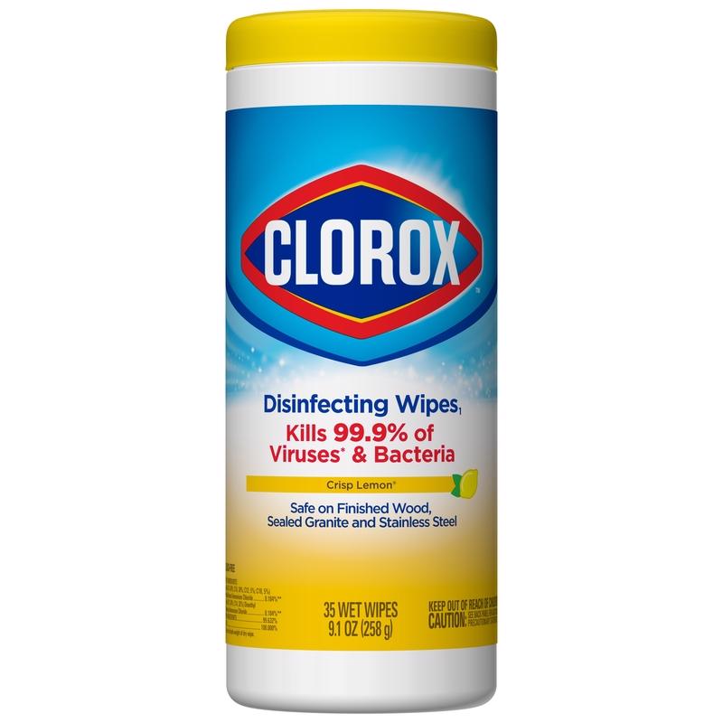 CLOROX进口代理批发 Clorox 柠檬香味消毒湿巾 35 克拉 1 包