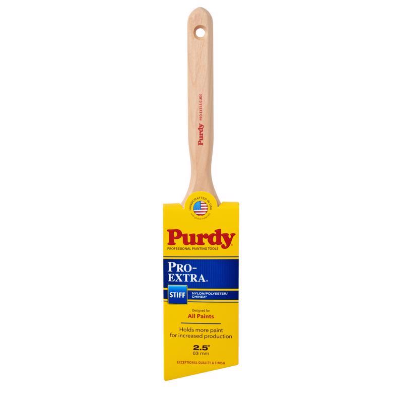 PURDY进口代理批发 Purdy Pro-Extra Glide 2-1/2 英寸硬角修剪油漆刷