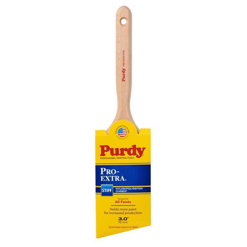 PURDY进口代理批发 Purdy Pro-Extra Glide 3 英寸硬角修剪油漆刷