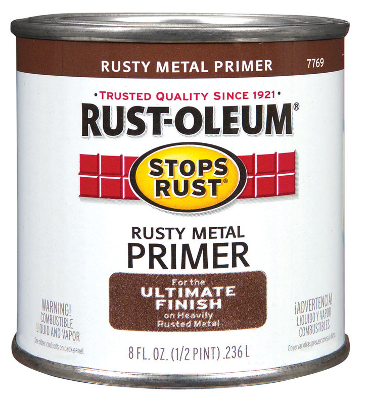 RUST-OLEUM进口代理批发 Rust-Oleum Stops Rust Brown 油基醇酸底漆 0.5 pt