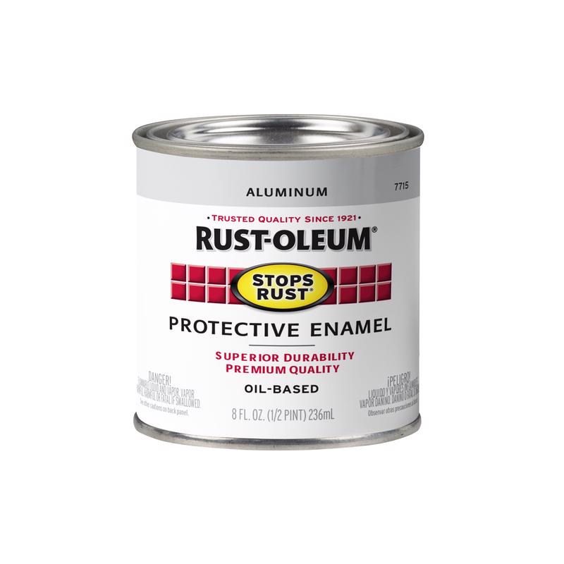 RUST-OLEUM进口代理批发 Rust-Oleum 防锈光泽铝防护瓷漆 0.5 pt