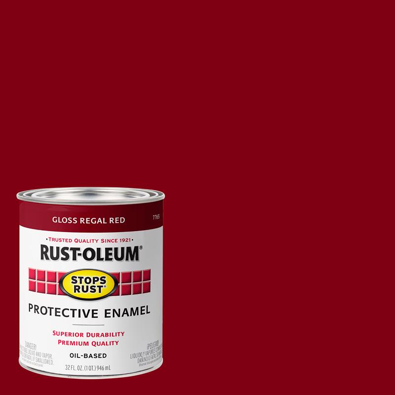 RUST-OLEUM进口代理批发 Rust-Oleum 防锈室内外光泽富丽红油基防护漆 1 夸脱