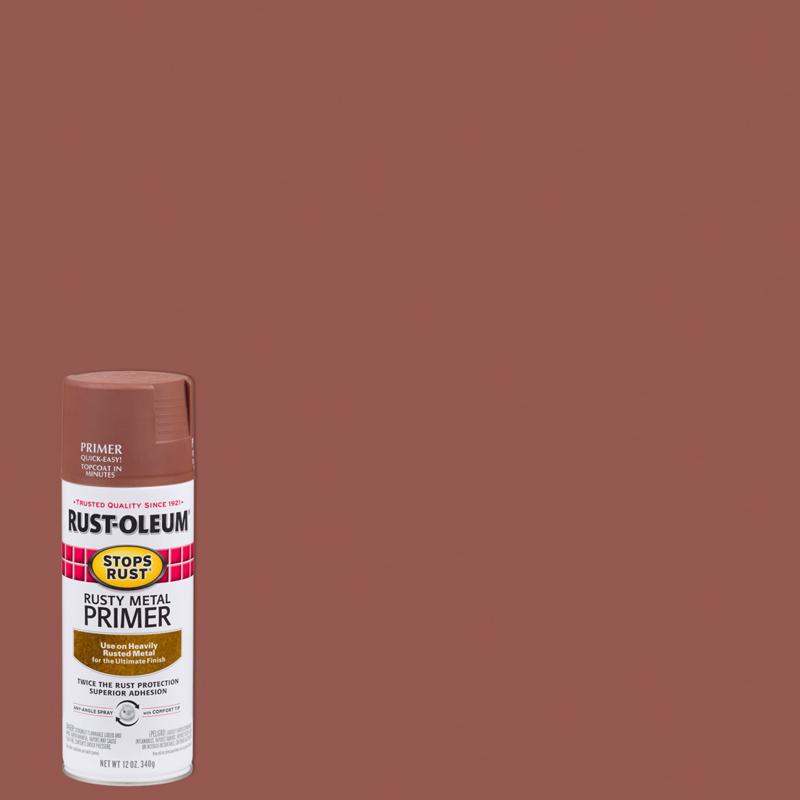 RUST-OLEUM进口代理批发 Rust-Oleum Stops Rust Brown Flat 油基醇酸喷雾底漆 12 盎司