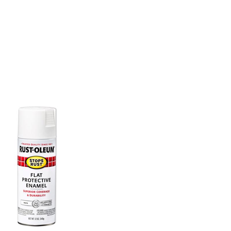 RUST-OLEUM进口代理批发 Rust-Oleum Stops Rust 平白色喷漆 12 盎司