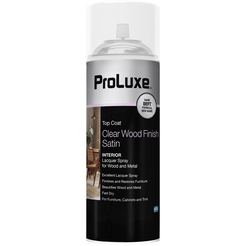 PROLUXE进口代理批发 Proluxe 缎光透明油基木器面漆喷雾 12.25 盎司