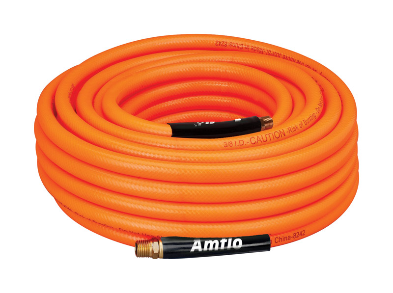 AMFLO进口代理批发 Amflo 100 ft. LX 3/8 in. D 聚乙烯空气软管 300 psi 橙色