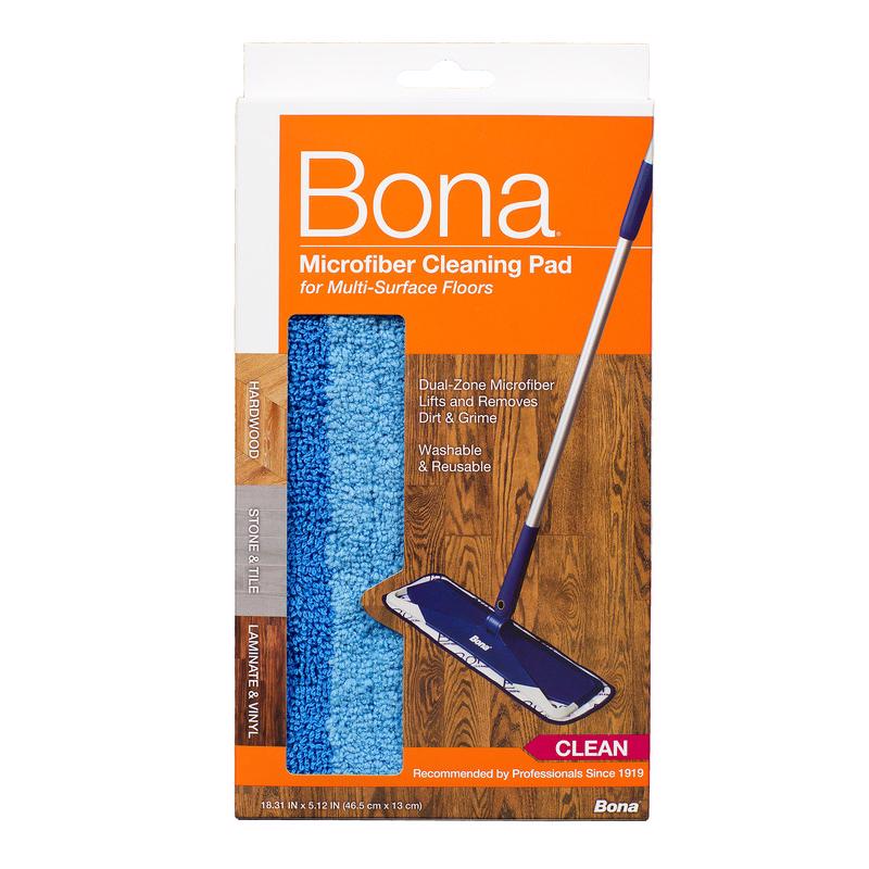 BONA进口代理批发 Bona Microplus 15 英寸扁平超细纤维深层清洁垫 1 件装