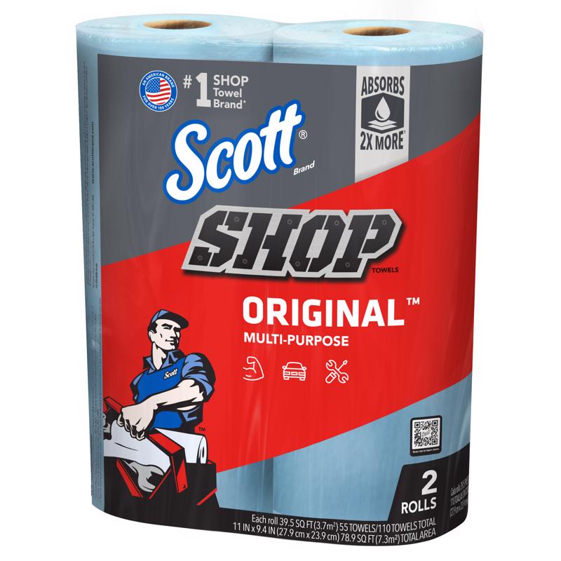 SCOTT进口代理批发 Scott 原装纸店毛巾 9.4 英寸宽 X 11 英寸长 2 件装