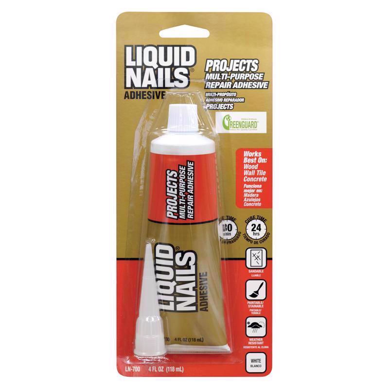 LIQUID NAILS进口代理批发 液体指甲小项目高强度乳胶白色粘合剂 4 盎司