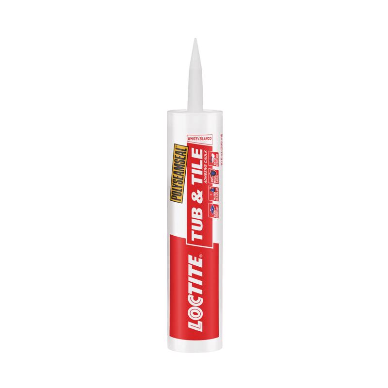 LOCTITE进口代理批发 Loctite Polyseamseal 白色丙烯酸乳胶浴缸和瓷砖粘合剂填缝剂 10 盎司