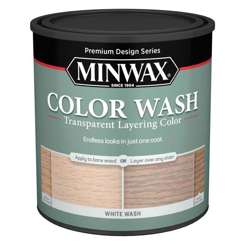 MINWAX进口代理批发 Minwax Color Wash 透明白洗水性木材着色剂 1 夸脱