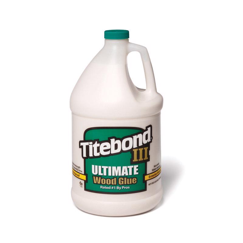 TITEBOND进口代理批发 Titebond III 终极防水棕褐色木胶 1 加仑