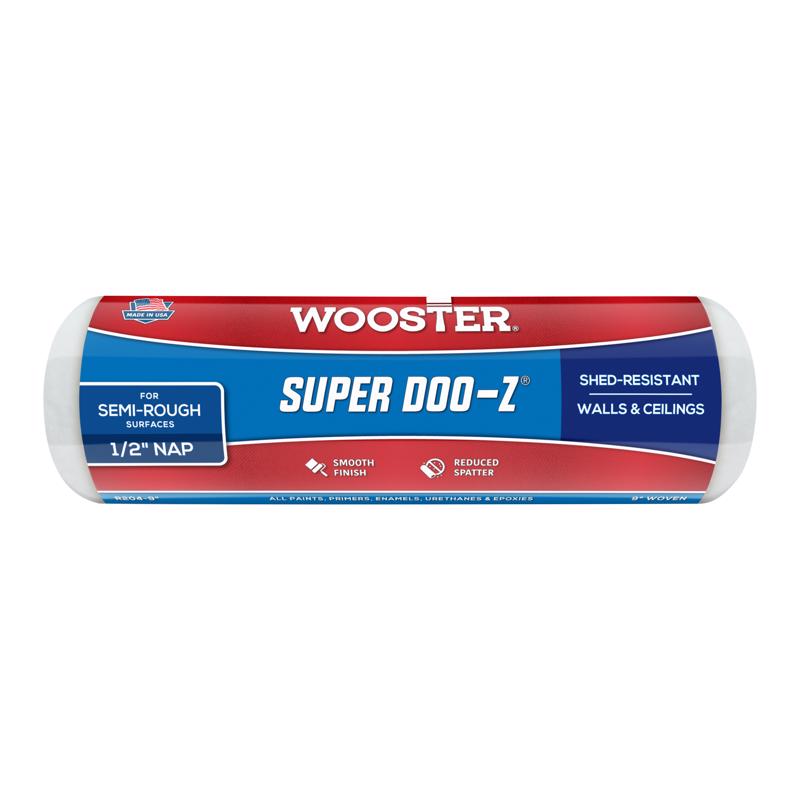 WOOSTER进口代理批发 Wooster Super Doo-Z 织物 9 英寸宽X 1/2 英寸常规油漆滚筒盖 1 个装