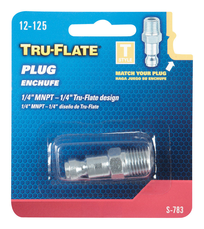 TRU-FLATE进口代理批发 Tru-Flate 钢制空气塞 1/4 英寸外螺纹 1 个