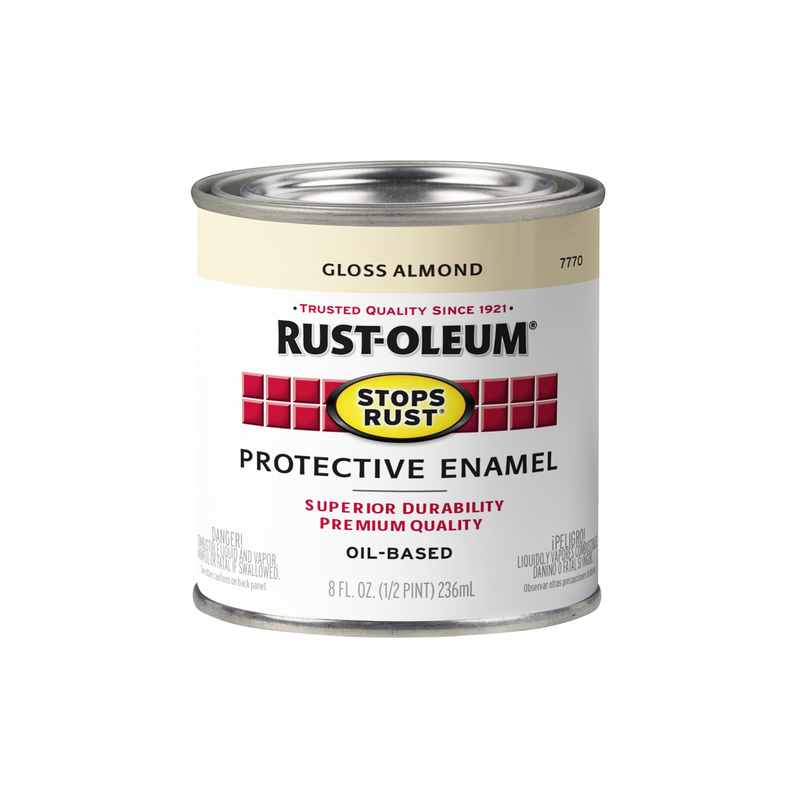 RUST-OLEUM进口代理批发 Rust-Oleum 防锈室内外光泽杏仁油防护漆 0.5 磅