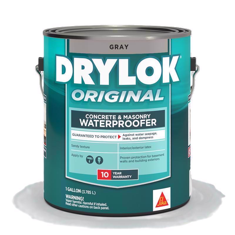 DRYLOK进口代理批发 Drylok 平灰色乳胶砖石防水密封剂 1 加仑