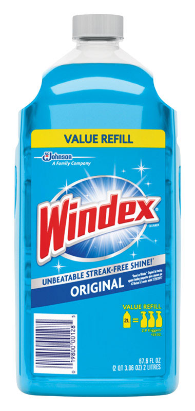 WINDEX进口代理批发 Windex 原装无味玻璃清洁剂补充装 67.6 盎司液体