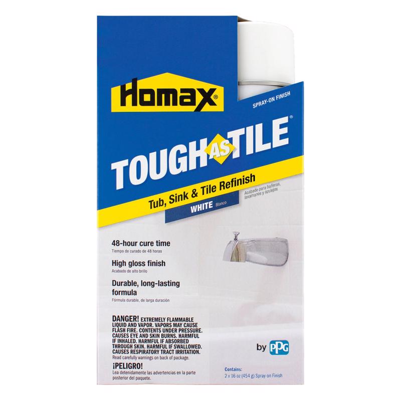 HOMAX进口代理批发 Homax Tough As Tile 光泽白色浴缸和瓷砖修补套件 32 盎司