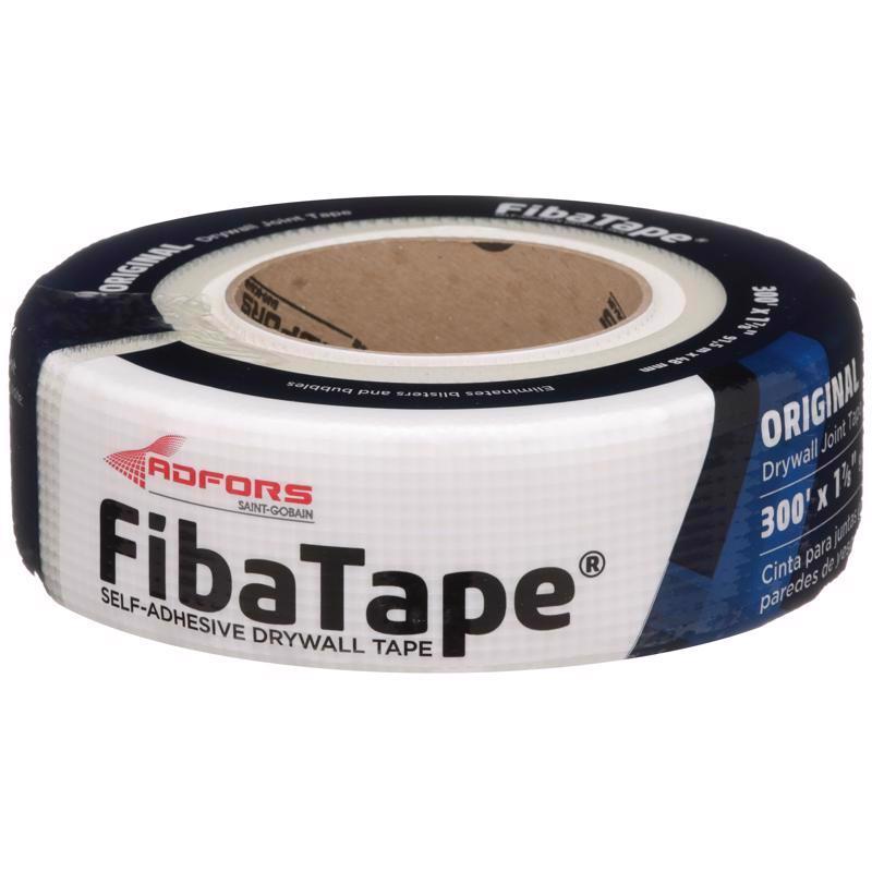 ADFORS进口代理批发 ADFORS FibaTape 300 英尺 LX 1-7/8 英寸宽玻璃纤维网白色自粘干墙接缝胶带