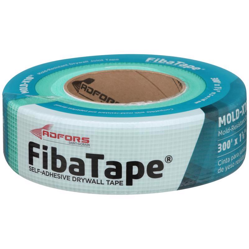 ADFORS进口代理批发 ADFORS FibaTape Mold-X10 300 英尺 LX 1-7/8 英寸宽玻璃纤维网绿色自粘干墙接头 T