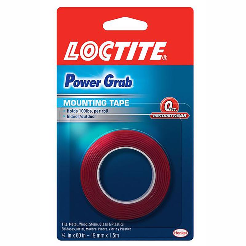 酷牌库|商品详情-LOCTITE进口代理批发 Loctite Power Grab 60 英寸 LX 3/4 英寸宽双面安装胶带