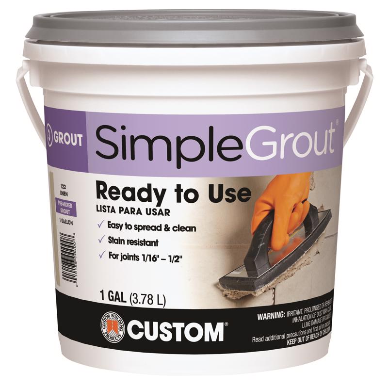 CUSTOM BUILDING PRODUCTS进口代理批发 定制建筑产品 SimpleGrout 室内白色灌浆 1 加仑